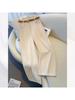 2025 Khaki High-Waisted Wide-Leg Pants for Women - Spring/Autumn Casual, Slimming, Versatile, Straight-Leg Design