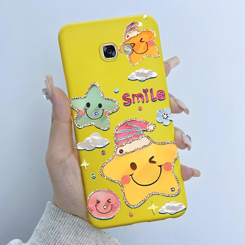 For Samsung Galaxy A5 2016 A7 2017 Phone Case Flower Girls Design Soft Silicone TPU Back Housing for SM-A510F A520F A720F Covers