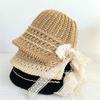Women's Slimming Straw Hat: Breathable, Hand-Woven Summer Beach Sun Protection Bucket Hat