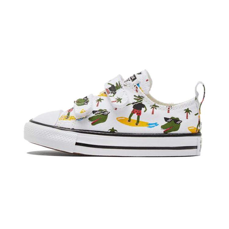 Converse Chuck Taylor All Star Comfortable Casual Low Top Walker Shoes Baby Shoes White Green 771294C
