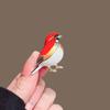 Cute bird enamel brooch, high-end female exquisite fashion personalized brooch, Annunciation bird pin, clothing accessories