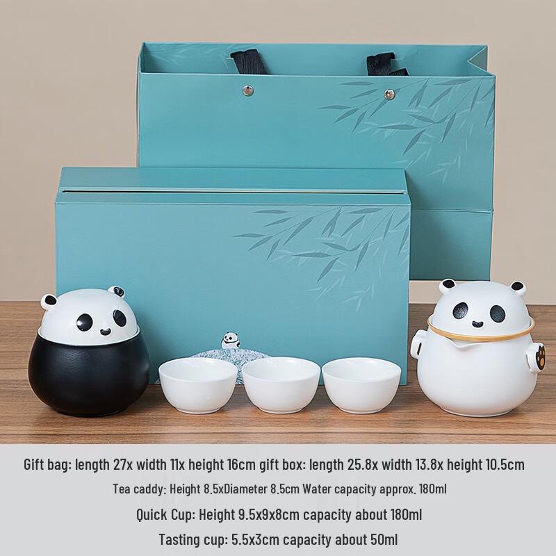 Panda Portable Travel Tea Set