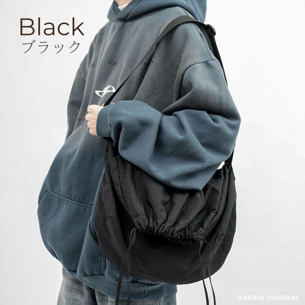 Harujio Kordelzugtasche, Unisex Umhängetasche für Damen und Herren, Großes Fassungsvermögen, Nylon, Crossbody, Perfekt für Sport, Outdoor und Reisen, Stilvoll,