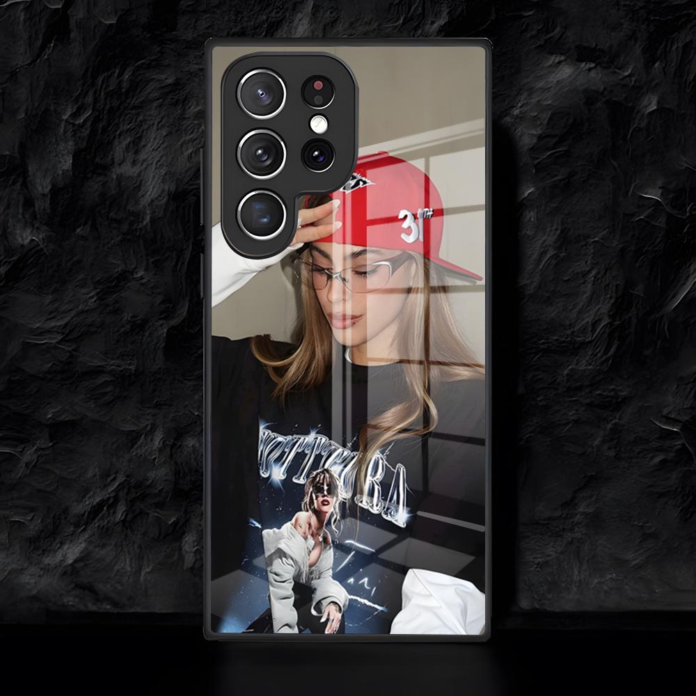 

Чехол для телефона Martina Stoessel TINI для Samsung S26 S25 Edge Ultra 24 23 22 21 Ultra Plus Fe A55 56 15 4G 5G Стеклянный чехол Galaxy S23 FE