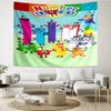 Numberblocks Druck Wandteppich, Hintergrund, Einfache Montage, Ideal für Schlafzimmer, Büro & Wohnzimmer, mit Ästhetischer Wanddekoration zum Aufhängen.