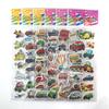 12 Sheetsset 3D Cartoon Engineering Vehicle Trucks Stickers For Children'S Bubble Sticker Scrapbook Diy Toys