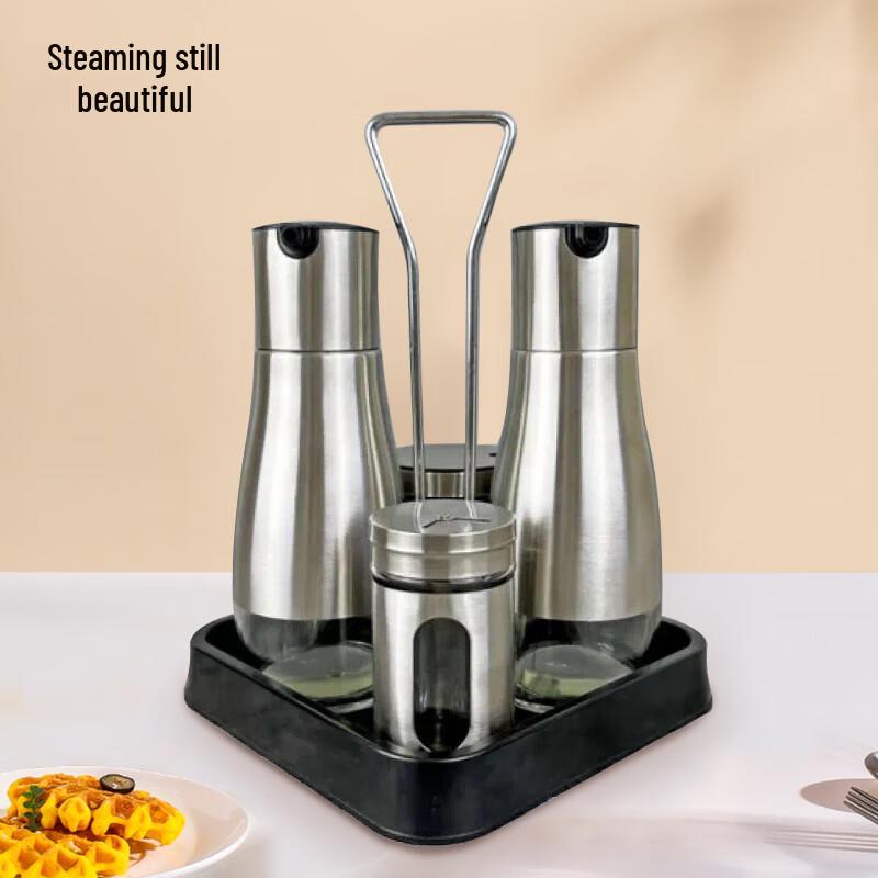 Стеклянный набор для специй с подставкой