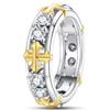 Classic Copper Alloy Zircon Ring Ladies Jewelry Wedding Promise Party Gift