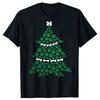 Dog Paw Christmas Tree T Shirt Cute Xmas Puppy Lover Tshirt Men Fashion Print Loose Oversized Streetwear Hip Hop Unisex T Shirt