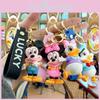 Cute Mickey Keychain Adorable Donald Duck Bag Charm Rubber Cartoon Accessory Gift