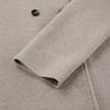 Cappotto Vintage da Donna Marrone Scollo a V Misto Lana Autunno Inverno Caldo Capospalla da Ufficio