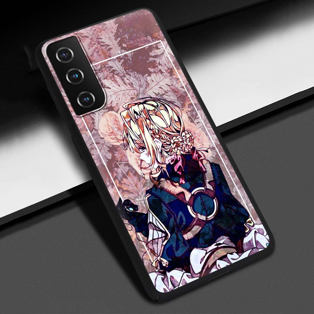 Violet Evergarden Anime-Telefonhülle für Samsung Galaxy S20 FE S21 Ultra S20 S10 S9 Plus S10E S8 Silikon-Schutzhülle mit weicher Rückseite