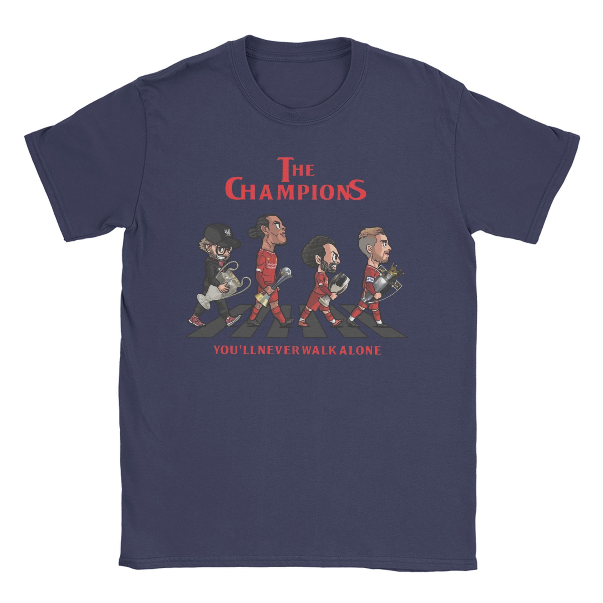 

LFC The Champion T Shirt for Men Women Pure Cotton Funny T-Shirts Crew Neck Soccer Football Club Tees Short Sleeve Tops Original 3XL