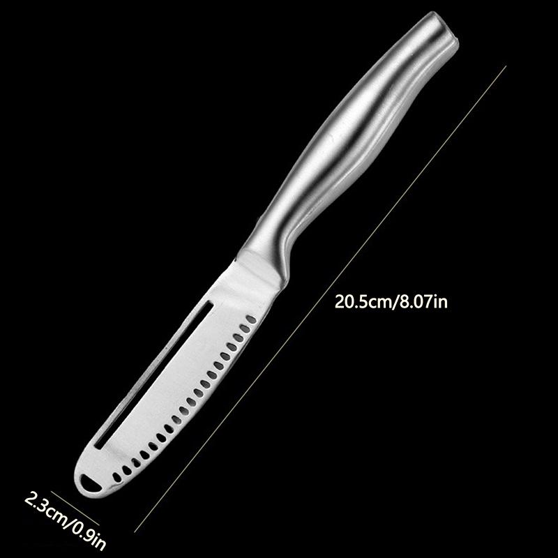 Nůž na máslo 3v1 Nůž na máslo z nerezové oceli Sýrový dezert Nátěr na džem Škrabka na chléb Štípač na máslo