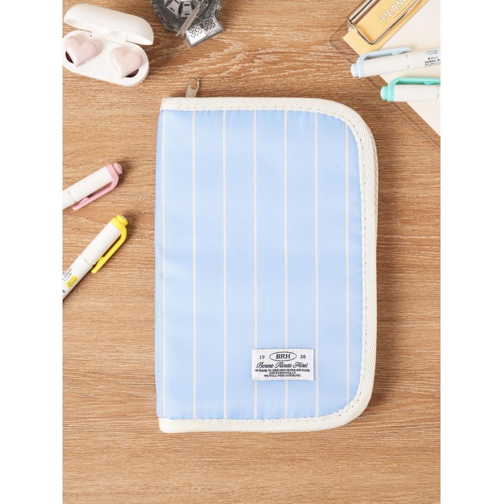 

Дорожная сумка Daiso Stripe с кошельком, синяя