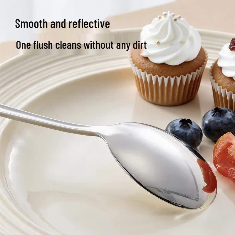 316L Stainless Steel Long-Handle Soup/Rice Spoons (2-Pack)