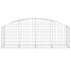 VidaXL Panier de Gabions Arqué Cage à Gabion Mur de Gabion Panier à Pierre Gabion pour Pierre Jardin Patio Extérieur 153473