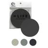 Coaster diatomaceous earth made Japan silver ions stylish absorbent (round type 2 pieces dark gray)