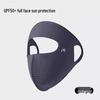 Ice Silk UV Protection Women's Summer Full Face Mask – Thin, Breathable, Seamless Shield for Eyes and Face