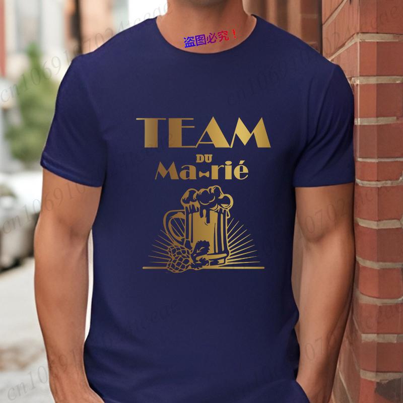 Groom Squad T-shirt Wedding Tees French Boyfriend Bachelor Party Tshirt Evg Team Future Groom Best Man Groomsman Y2k Tops