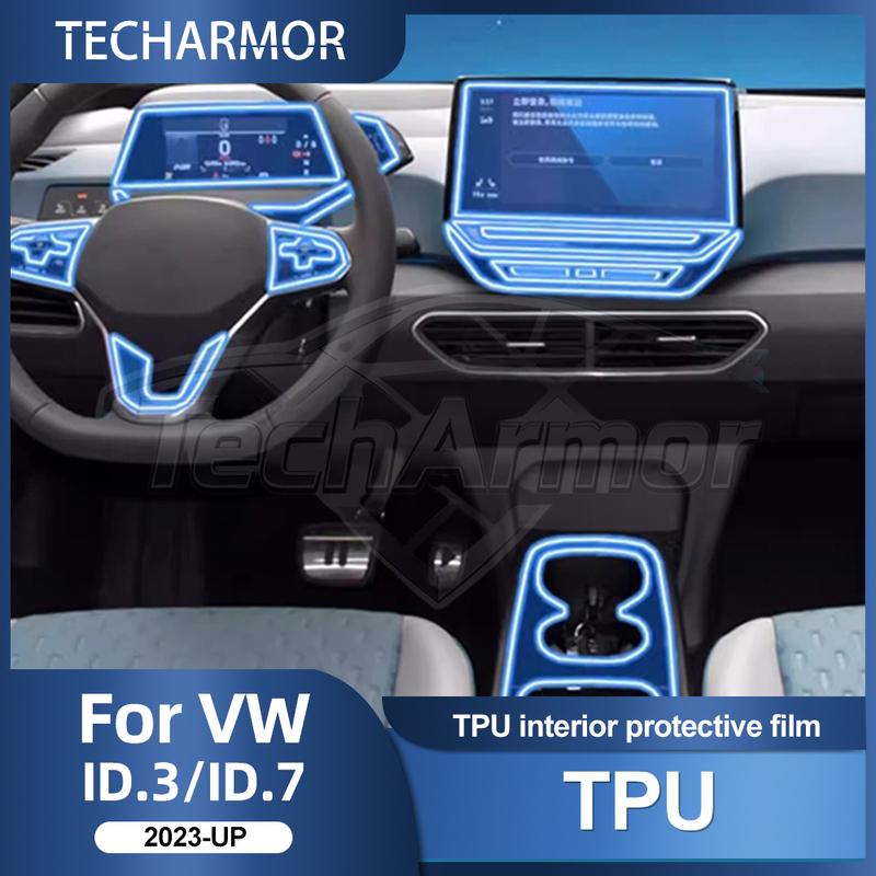 TPU Protective Film for VW ID7 2023-2025 ID.3 2025-2026 Interior Anti-Scratch Transparent Sticker