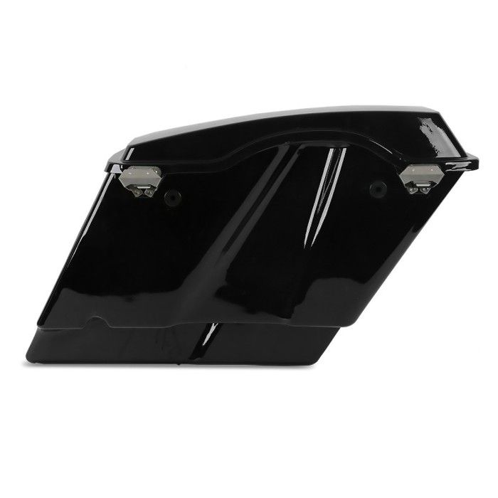 Sacoches rigides compatible avec Harley Davidson Touring 94-13 Prolongés 35Ltr en noir + Couvercle avec haut-parleur