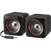 Ohm AudioComm ASP-155N Passive Mini Speaker 3W Compact Design Black