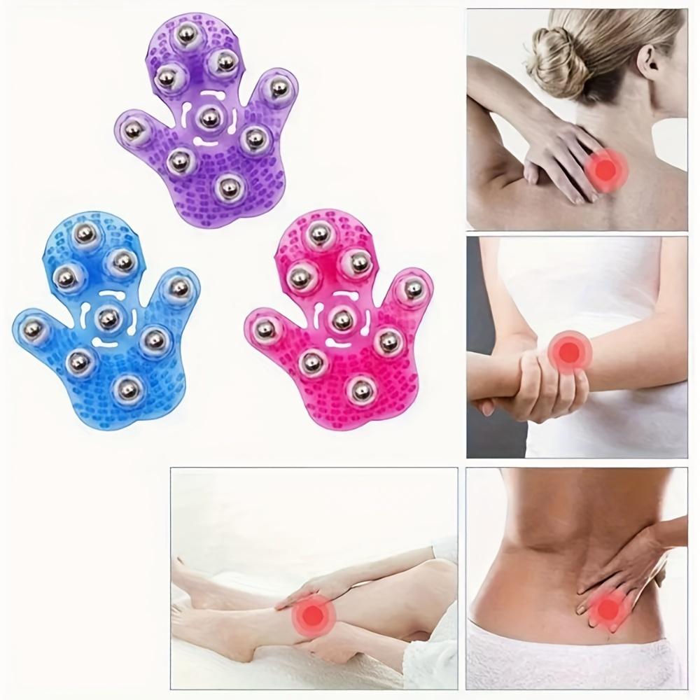 Ein Massagehandschuh mit Rollkugeln: zur Massage von Nacken, Rücken, Schultern, Hüften, Gesicht und mehr!