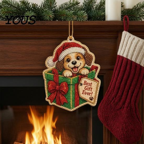 Creative Gifts for Craft Lovers Christmas Hanging Faux Pearl Art Kit Adult, DIY Bead Decorative Beads Crafts Painting Ornament, Handmade Holiday