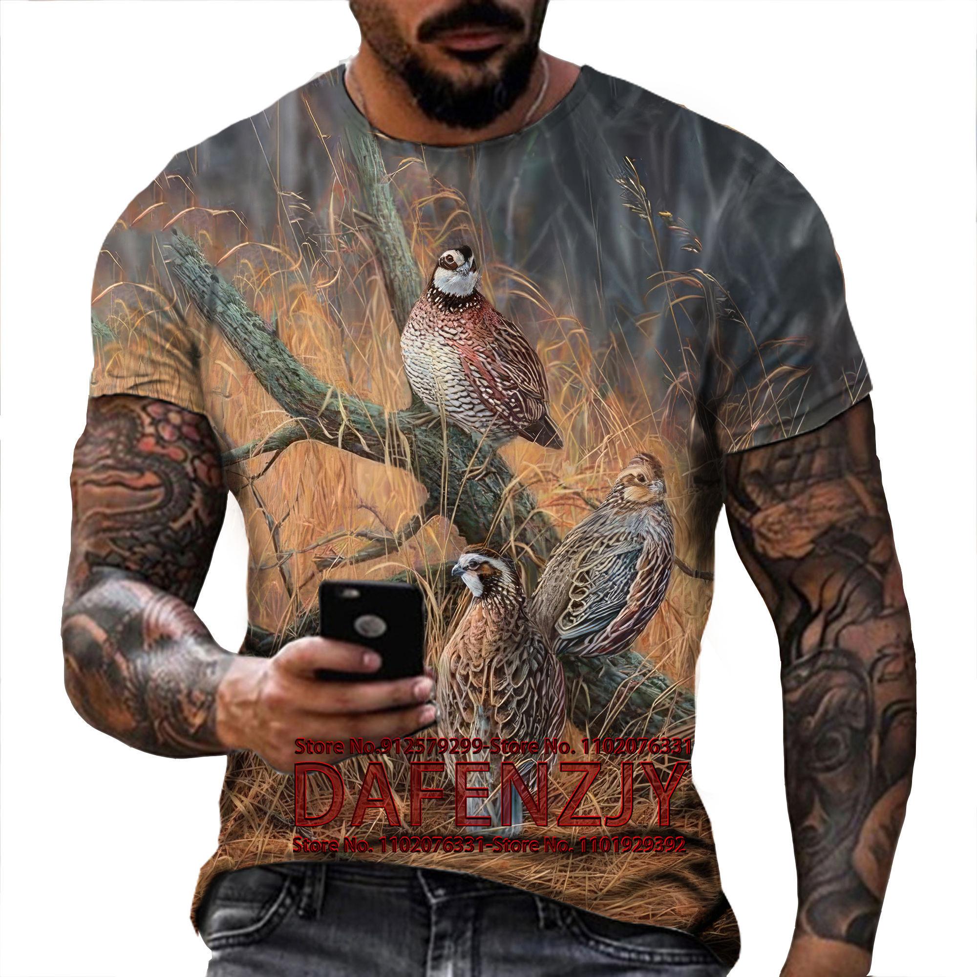 

Футболка с камуфляжным принтом «Охота на животных» и принтом «Голубь» 3D, летняя футболка для отдыха для мужчин, модная уличная женская футболка с коротким рукавом S синий