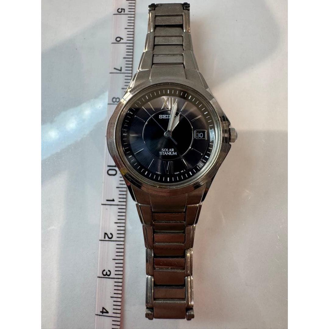 Used Seiko solar watch black ladies