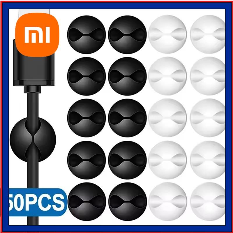 Xiaomi 5/50Pcs Mini Cable Winder Organizer USB Charging Cable Clips Desk Tidy Organiser Wire Cord Holder Protectors In Home Office Car