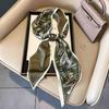 Art French Polka Dot Long Silk Scarf Femininity Versatile High Sense Spring and Autumn New with Shirt Scarf Belt