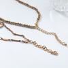 Layered Geometric Pendant Necklace With Sun Moon Star Motifs Women - Gold Alloy Fashion Jewelry