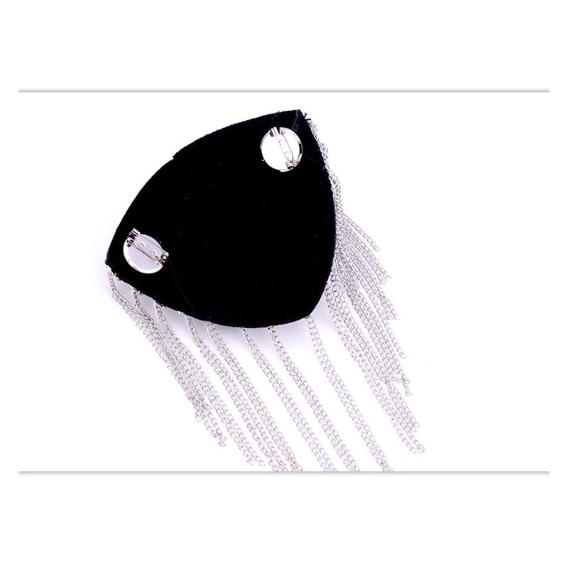 Metal Shoulder Embellishments Crystals Fringes Decorations For Evening Gowns And Handmade Craft
