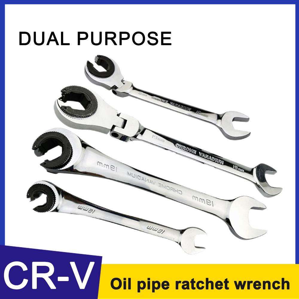 Nouă cheie rotativă cu clichet cu tub deschis de înaltă calitate Cheie universală cu clichet cu deschidere rapidă în baionetă Cheie combinată