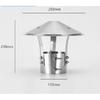 1PC  Chimney Cowl Cap roof rain cap chimney Exhaust Hood Stainless Steel Exterior Wall Air Outlet Stove Pipe Protector Cover