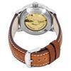 ZEPPELIN Atlantic Brown Leather Strap Green Dial Automatic 84664 Men's Watch