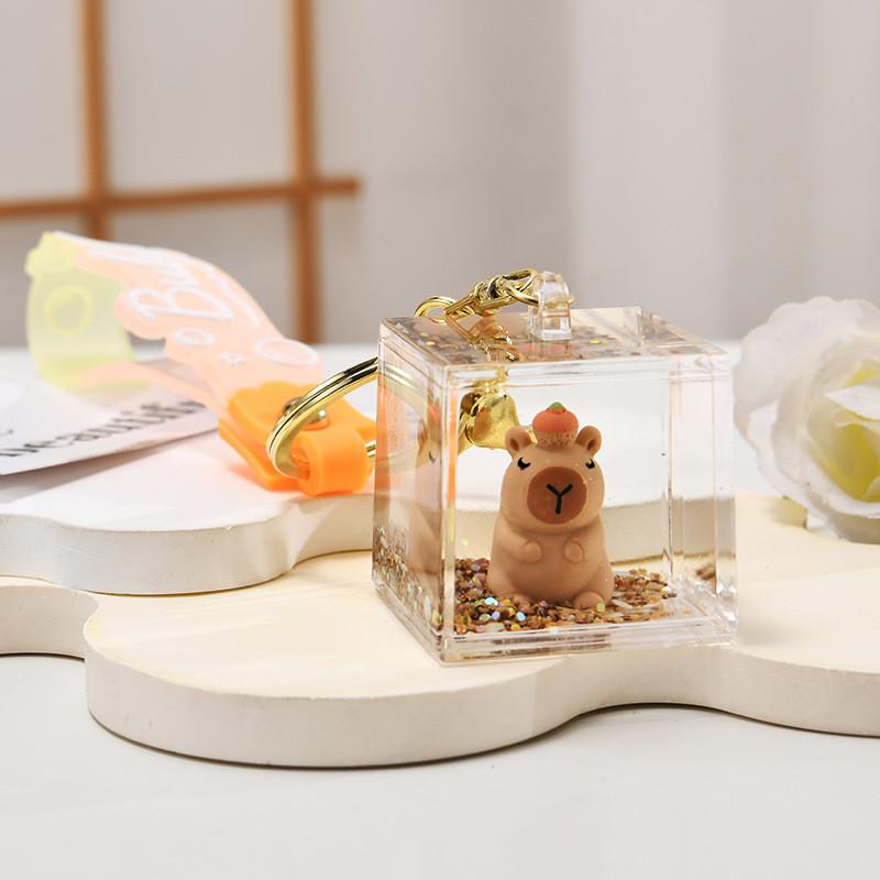

Capybara Cute Acrylic Key Holder For Birthday And Holiday Gift Giving Orange