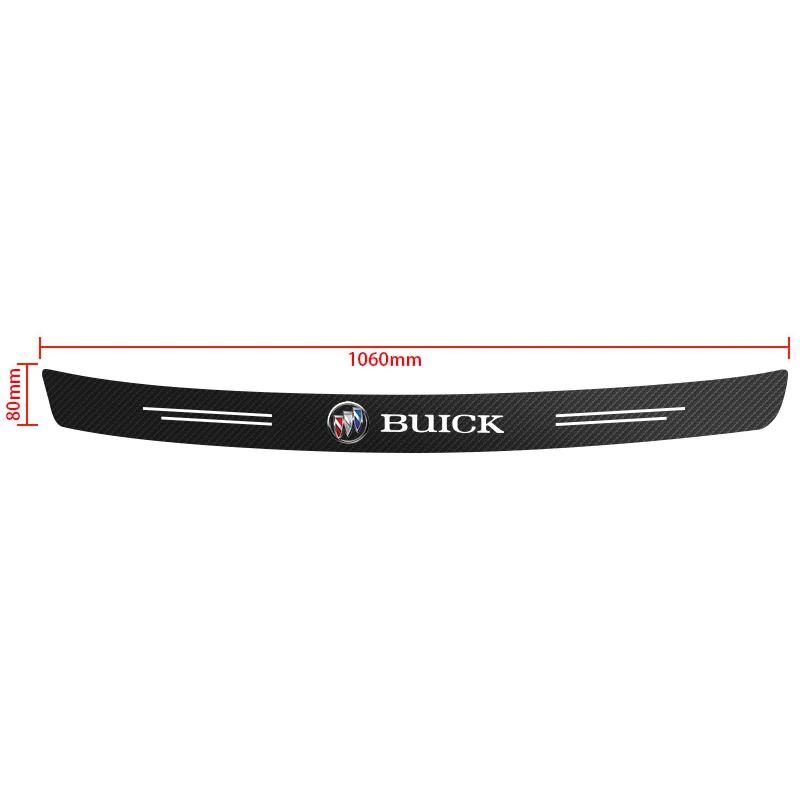 Carbon Fiber Car Rear Bumper Trunk Guard Protected Sticker For Buick Century Excelle XT Envision Excelle GT Encore Envista GL6