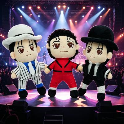 TreasuringU Cartoon Michael Plüschpuppe Coole Jackson Stofftiere Stern Plüschtier Fans Geburtstagsgeschenke
