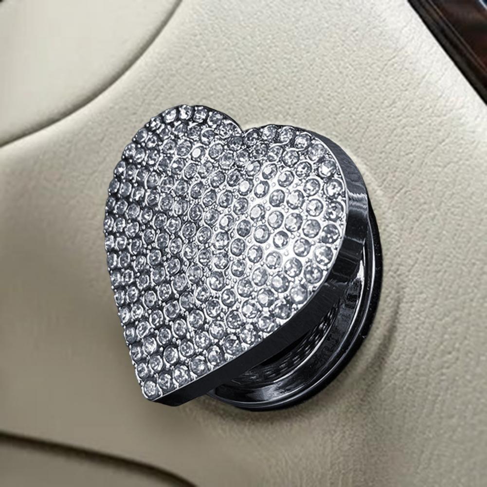 Stop Button Cover Sparkling Push Start Button Cover Protector for Car Engine Stop Switch Universal Easy Installation Automotive