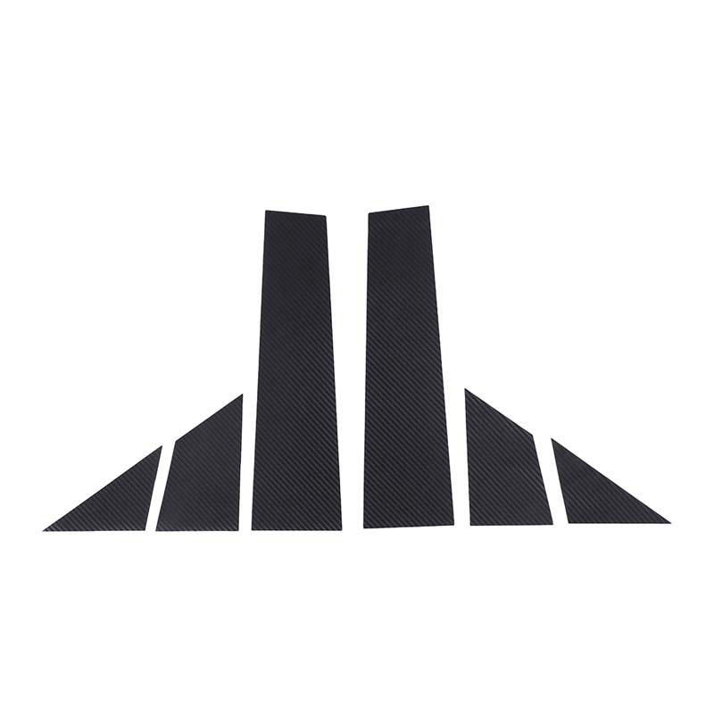 

Matte Black Carbon Fiber Pattern Window Door Column B C Pillars Post Cover Trim For Fiat 500 Abarth 595 2012-2023 Accessories