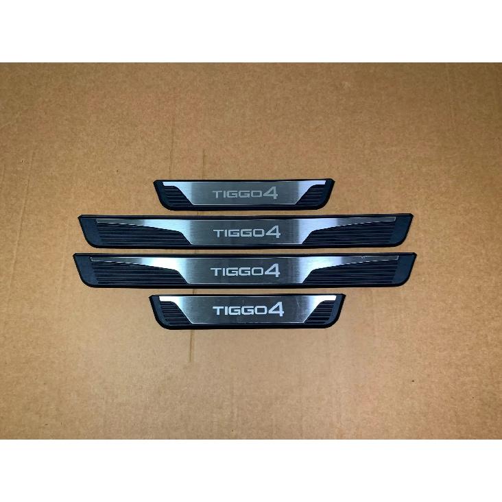 Для Chery TIGGO 4      2024 2025 Накладка на порог автомобиля Накладка на порог Защитная накладка Наклейка Автоаксессуары