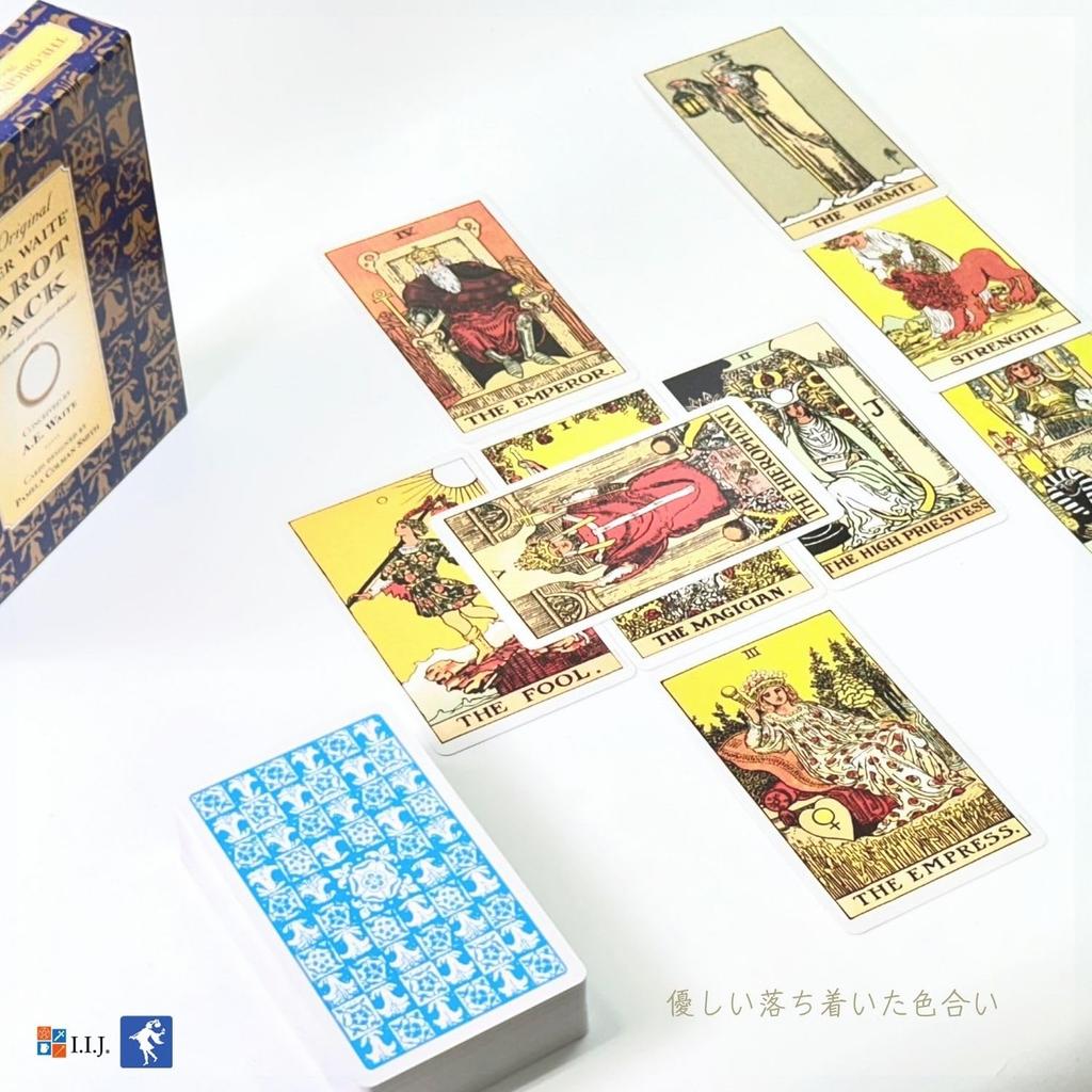 I.I.J. Original Rider-Waite Tarot Pack, 78 cards, Waite edition, Tarot reading, with Japanese instruction manual, authentic product