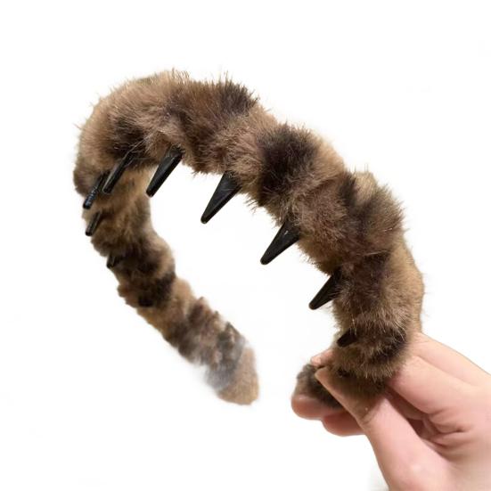 Women Headband Ribbon Decor Anti-slip Teeth Headband Lightweight Versatile Hair