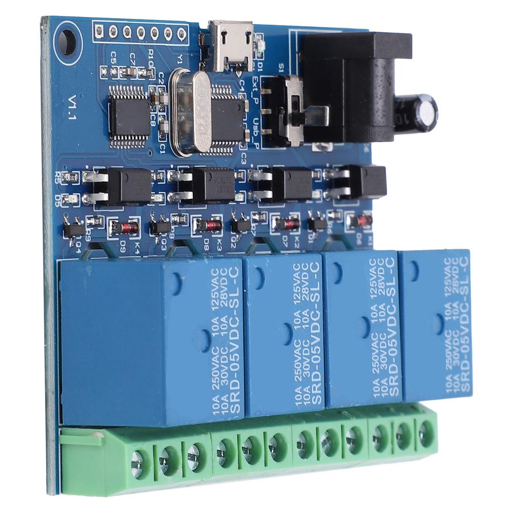 DC5V 4 Channel Relay Module USB Computer Control Relay Switch High Performance Chip LCUS-4