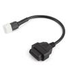 Diagnostics 6 Pin To OBD2 16 Pin Adaptor OBD Diagnostic Cable For DELPHI ECU For Benelli Motorcycle Fault Detection Connector