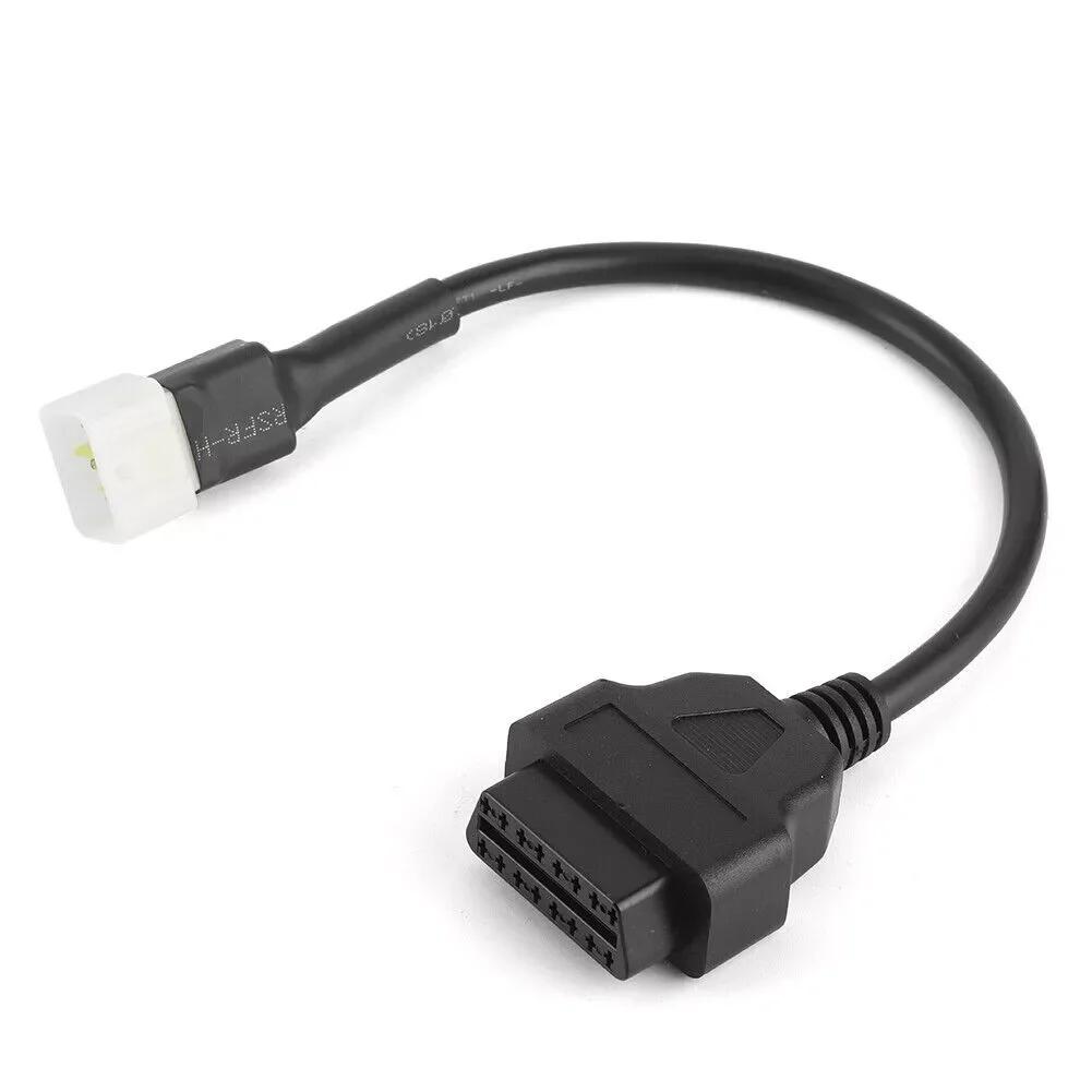 Diagnostics 6 Pin To OBD2 16 Pin Adaptor OBD Diagnostic Cable For DELPHI ECU For Benelli Motorcycle Fault Detection Connector