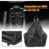 Keenso Car Gear Shift Knob Boot, Manual/Auto Gear Shifter Gaiter Dust Boot Cover Replacement for E34 E36 Z3 Popular
